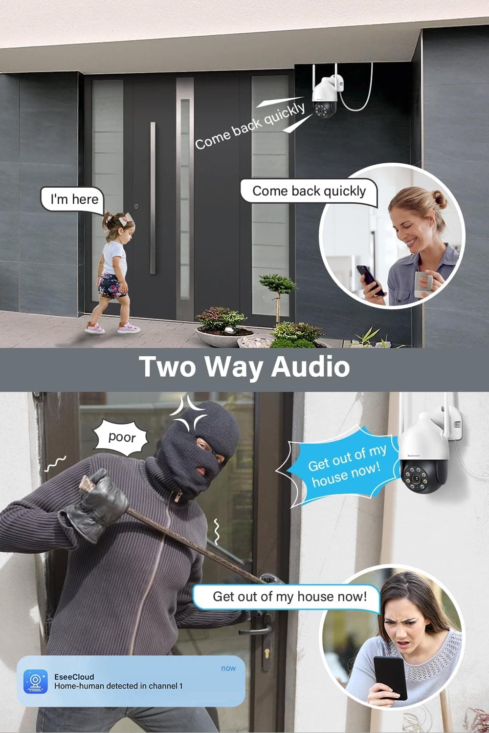 Caméra de vidéosurveillance extérieure